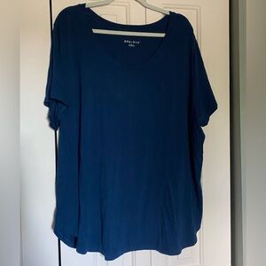 Navy Blue Ava & Viv Tshirt Sz 3x